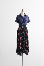 watercolor midi skirt