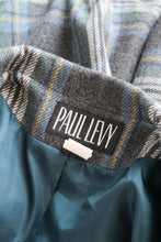 ex libris plaid wool jacket