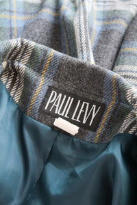 ex libris plaid wool jacket