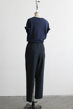 indigo plaid trousers