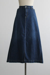 nantucket denim maxi skirt