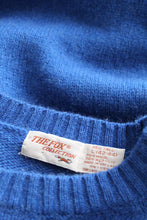 cobalt wool crew neck sweater