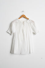 snowdrop embroidered peasant blouse