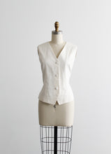 gardenia linen vest