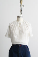 snowdrop embroidered peasant blouse