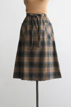 fireside plaid midi skirt (s/m)