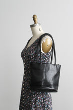 black leather shoulder bag
