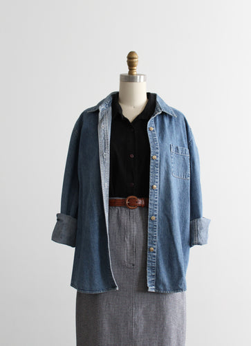 hudson falls denim work shirt