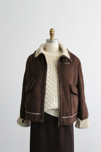 aviator sueded jacket