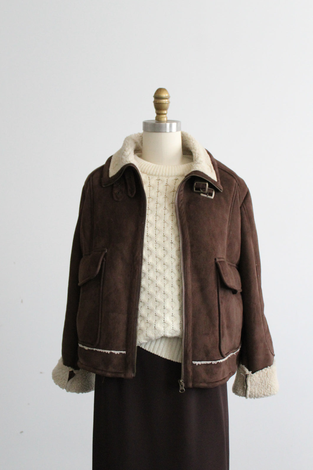 aviator sueded jacket