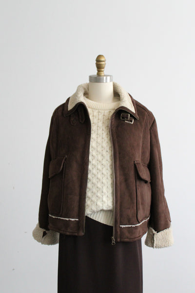 aviator sueded jacket