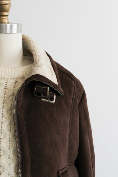 aviator sueded jacket
