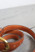 honey leather belt