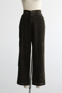 cardamom plaid velvet trousers