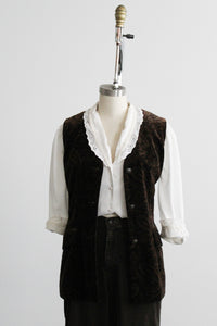 thicket velvet vest