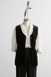 thicket velvet vest