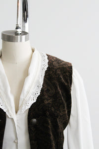 thicket velvet vest