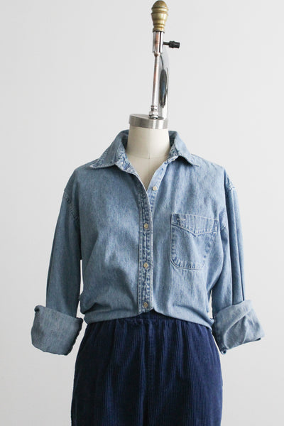 hudson falls denim work shirt