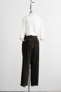 cardamom plaid velvet trousers