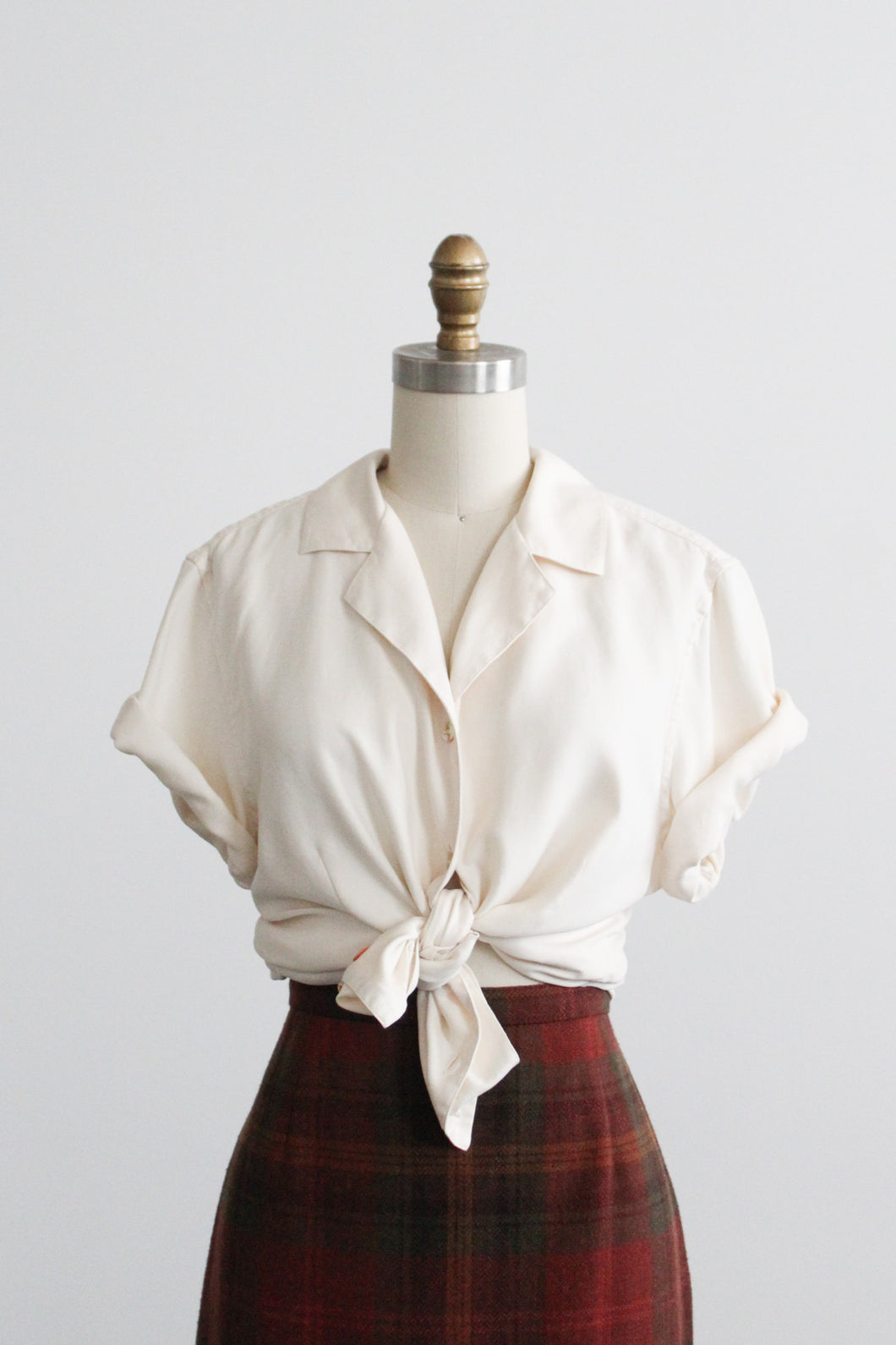 salt silk button up