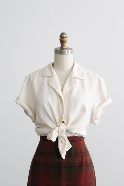 salt silk button up