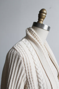 parchment cotton shawl sweater