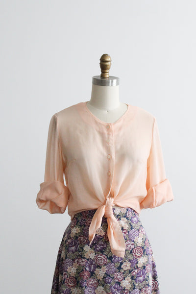 peony pink button up