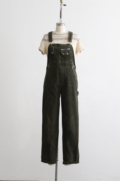 moss corduroy overalls (s/m)