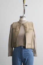 leather patchwork vest