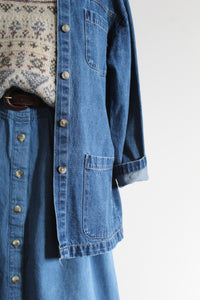 hudson falls denim chore coat