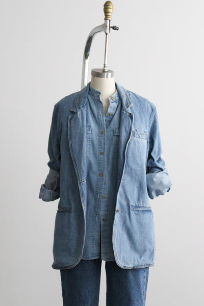 denim blazer