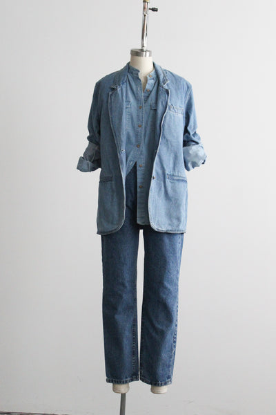 denim blazer