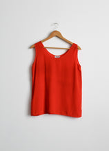 persimmon silk tank