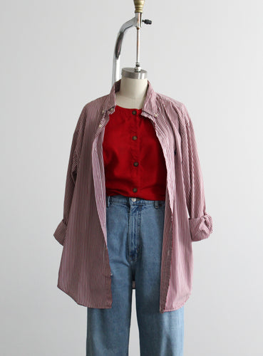 tomato oxford button up