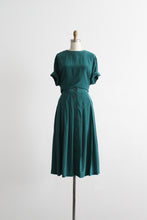 peacock silk dress set (m)