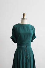 peacock silk dress set (m)