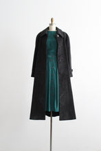pewter wool & mohair trench (m/l)