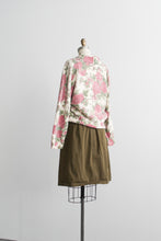 olive cotton twill skirt