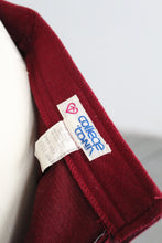 cranberry wool skirt