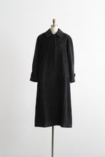 pewter wool & mohair trench (m/l)