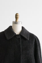 pewter wool & mohair trench (m/l)