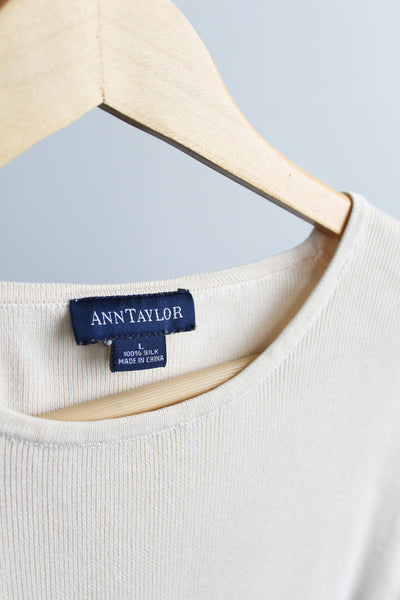 moonlight silk knit tee