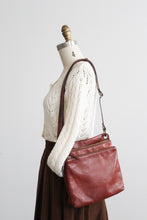 saddlebrown leather shoulder bag