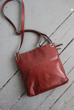 saddlebrown leather shoulder bag