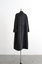 pewter wool & mohair trench (m/l)