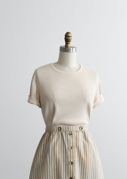moonlight silk knit tee