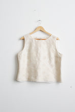 daisy chain silk cropped tank