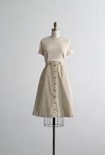 may market striped skirt