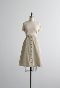 may market striped skirt