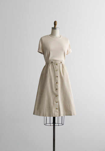 may market striped skirt